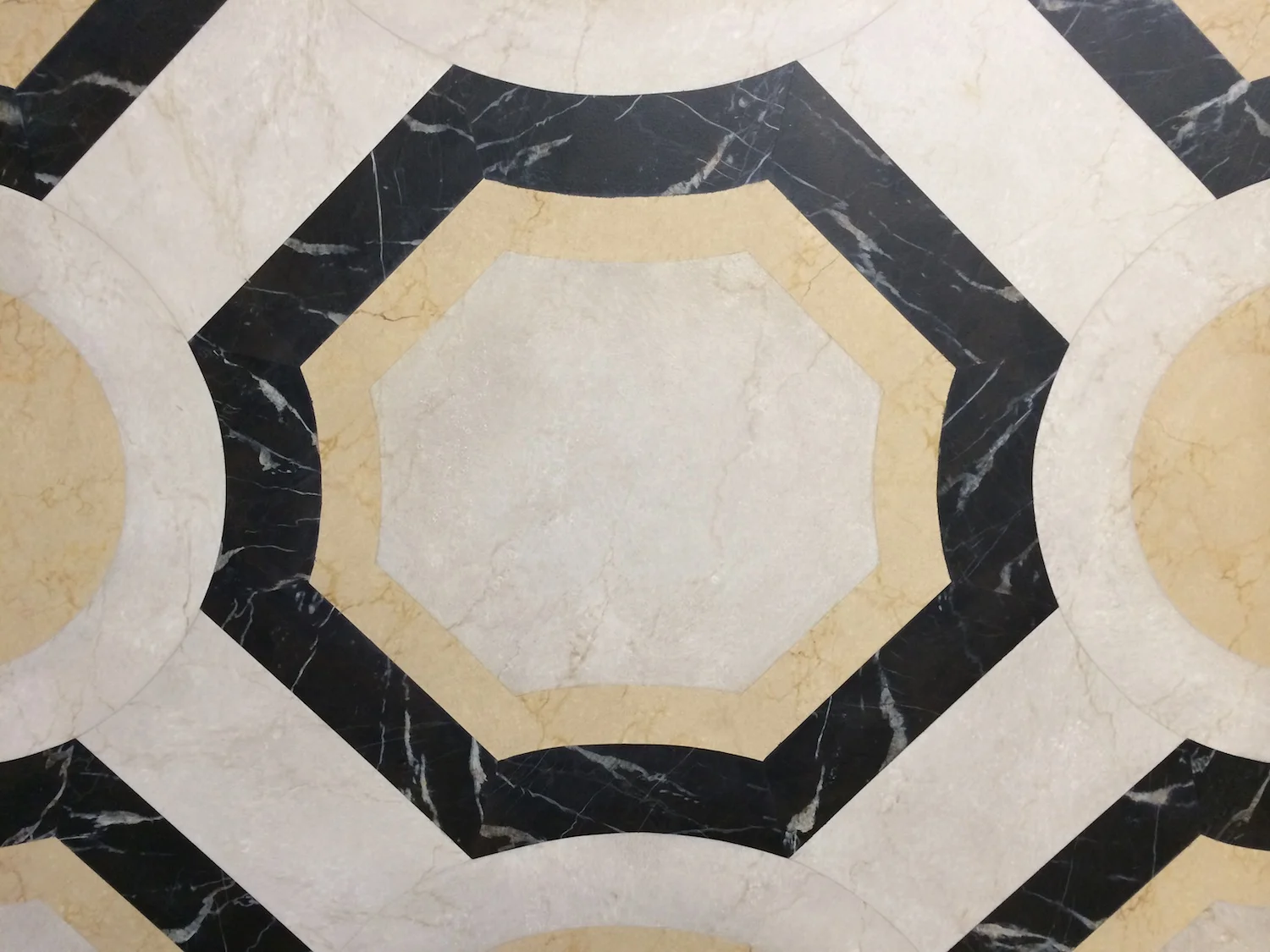   FAUX MARBLE INLAY FLOOR  