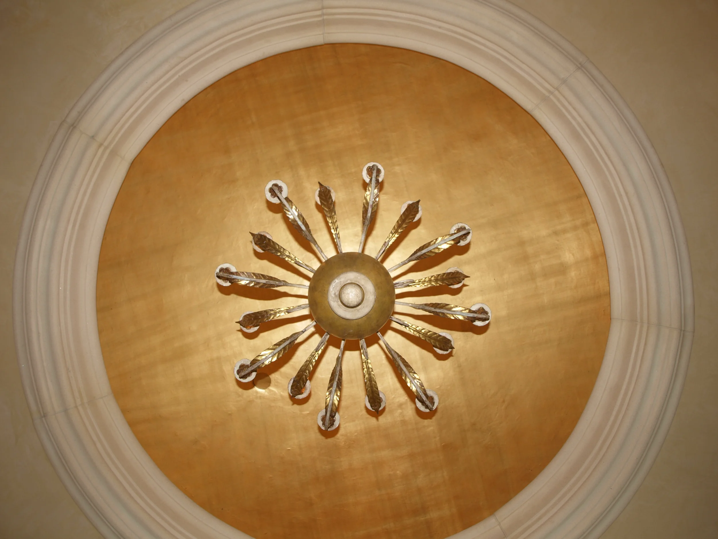   GOLD LEAF PLASTER CEILING   Design by: Paul Vincent Wiseman 