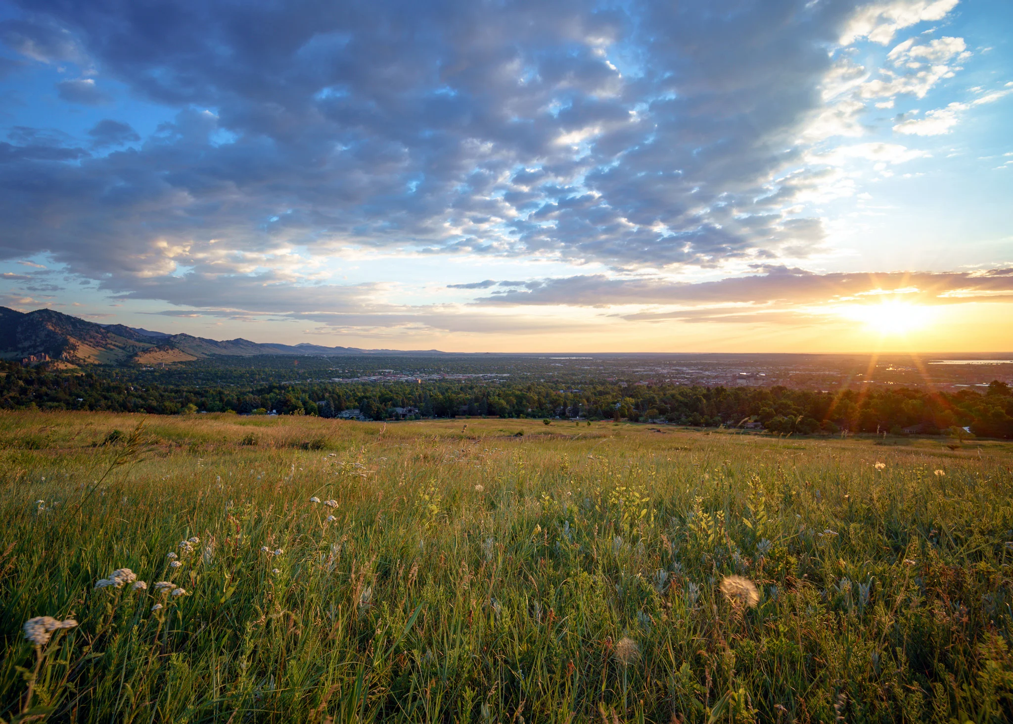 Sunrise from the Chautauqua Trail