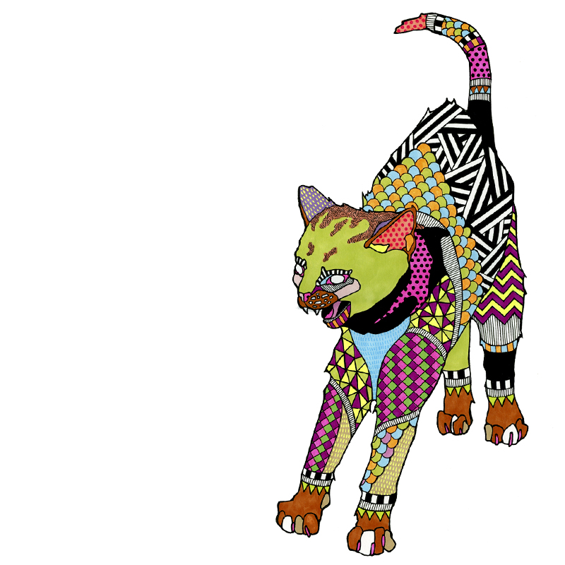 Neon Bodega Cat Coloring book — Neon Bodega Cats