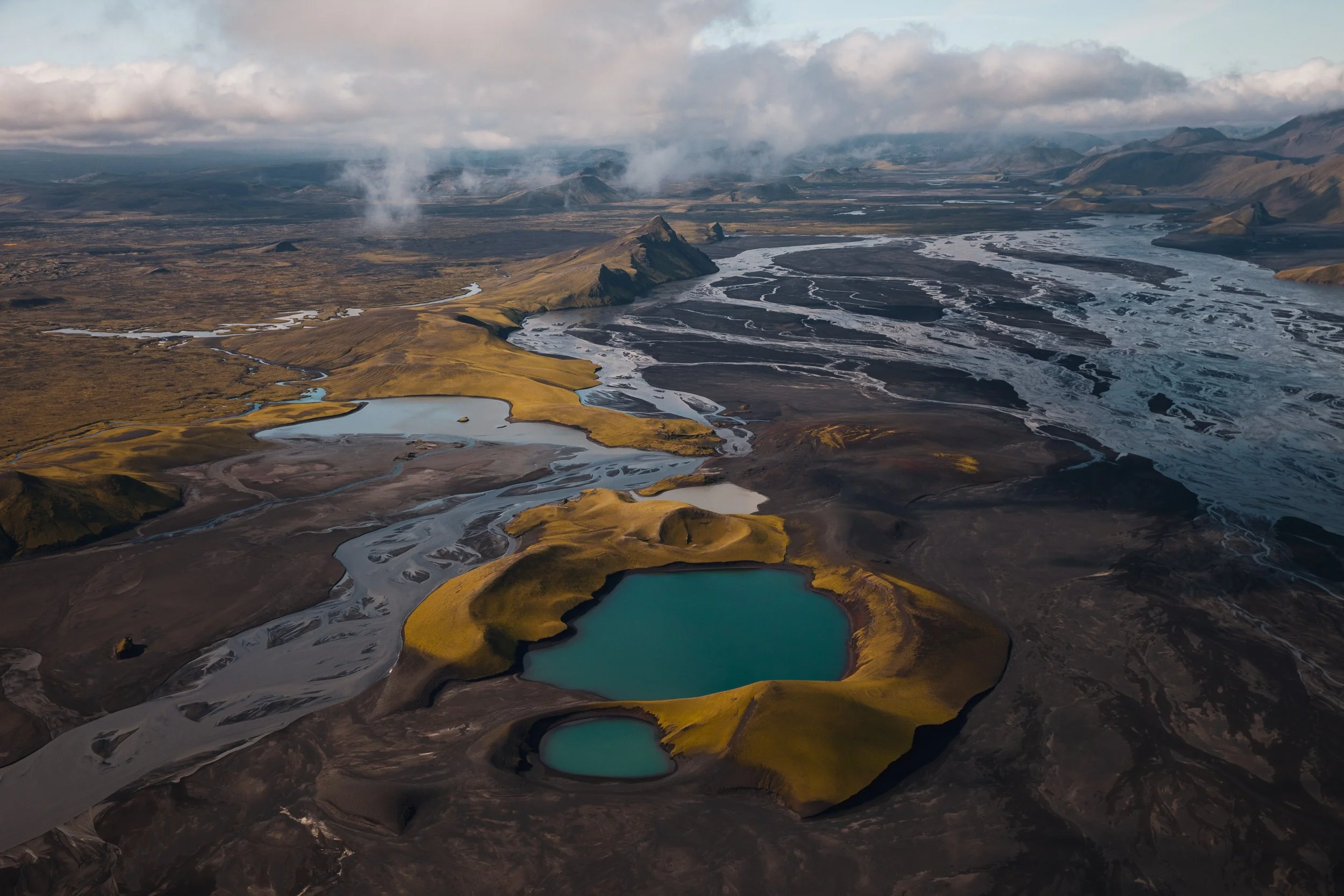 Above Iceland