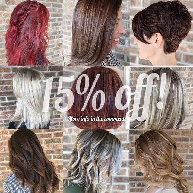 For the whole month of November, we are offering 15% off any service for first time clients!

All you need to do is call and use the code: &ldquo;Fall in love with your hair&rdquo; to receive your discount.