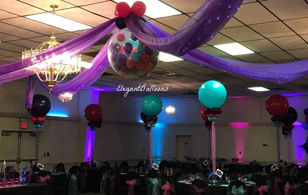 Dance Floor Ceiling Decor Balloon Walls Elegant Balloons