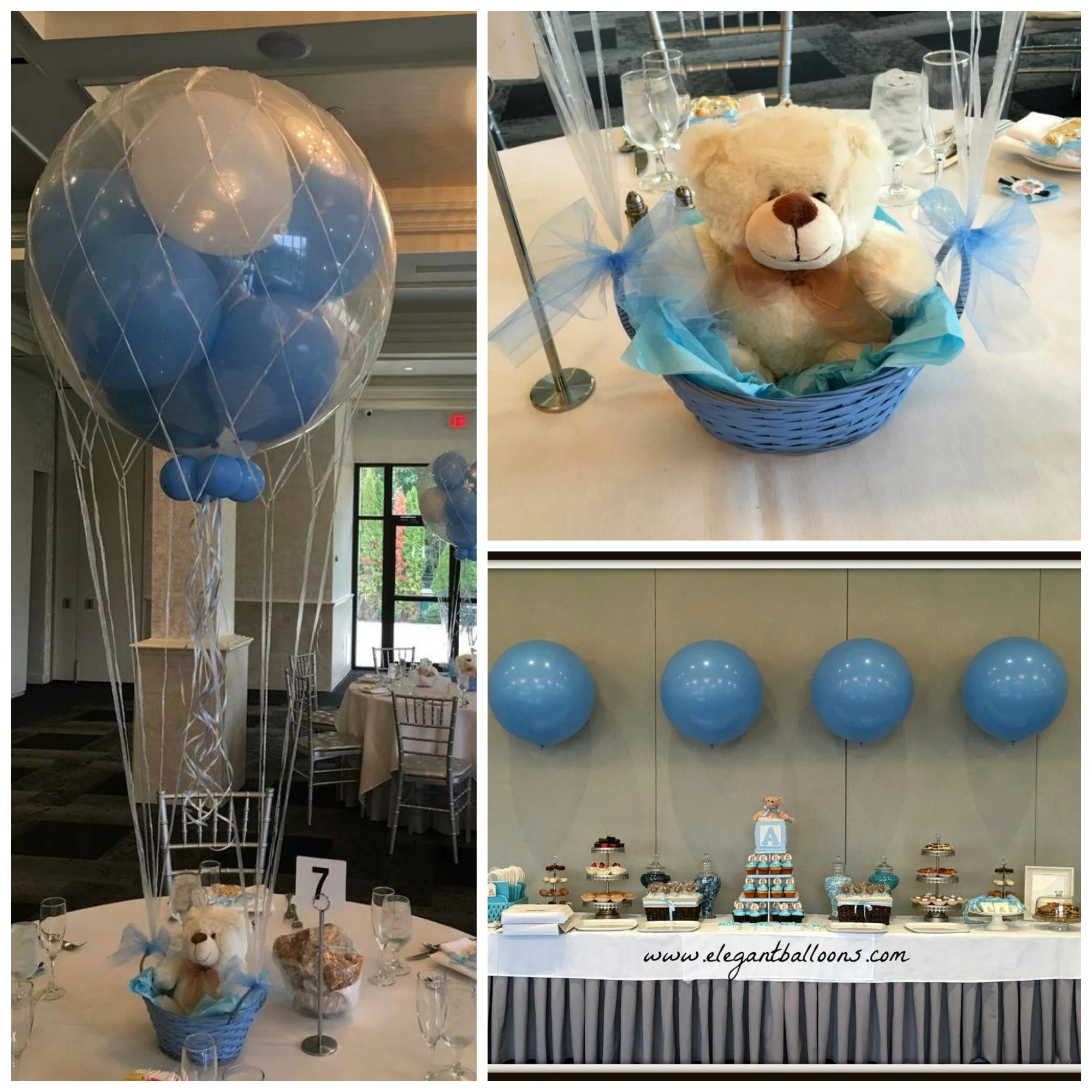 floating teddy bear balloon