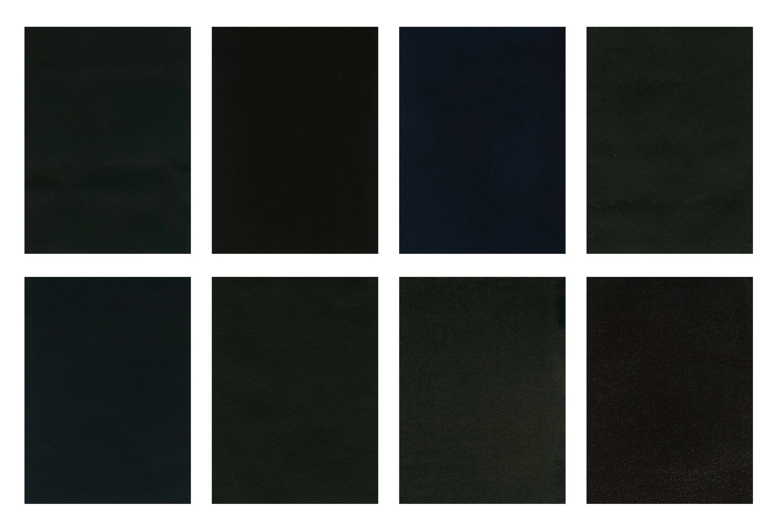 5x7 each; variations in black