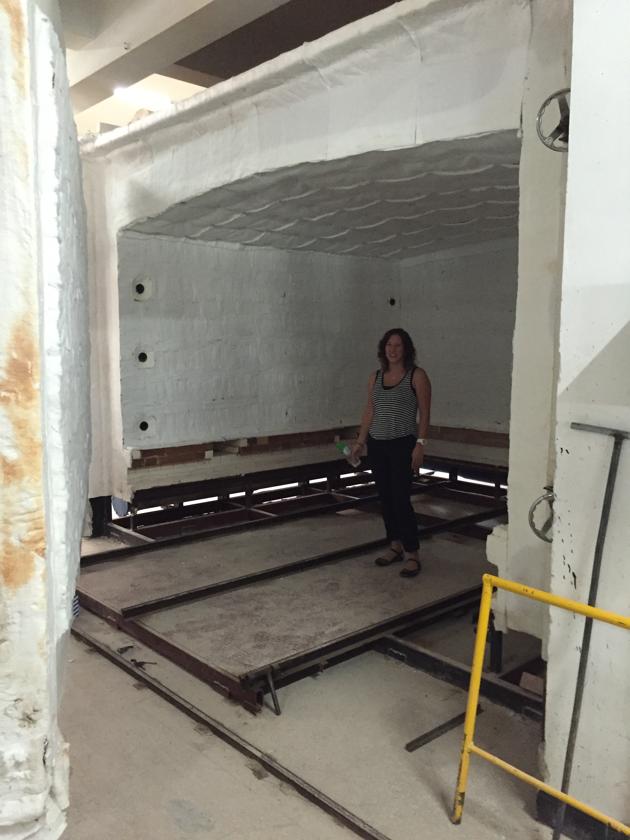 Check out the size of this car kiln! It is huge!!!
