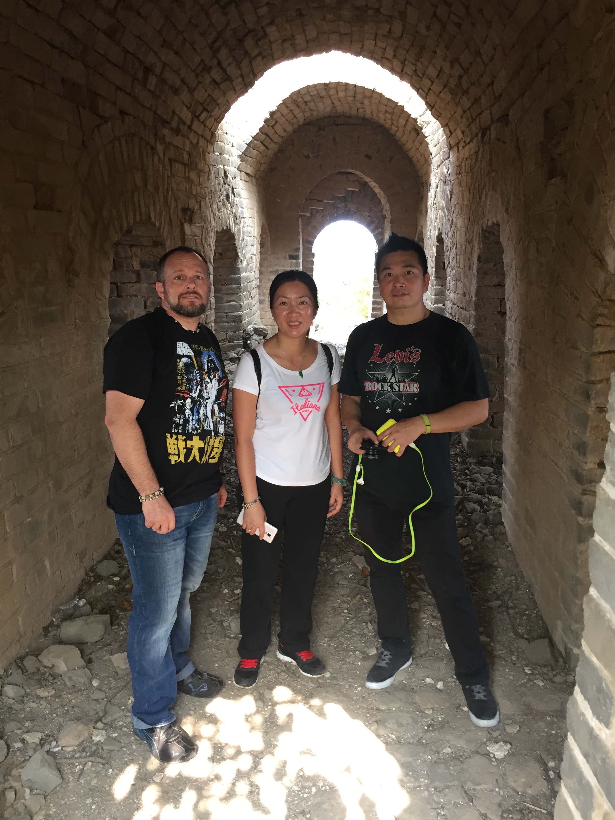 My travel companions. From left to right: Jeff Goodsell, Maria, and JP.