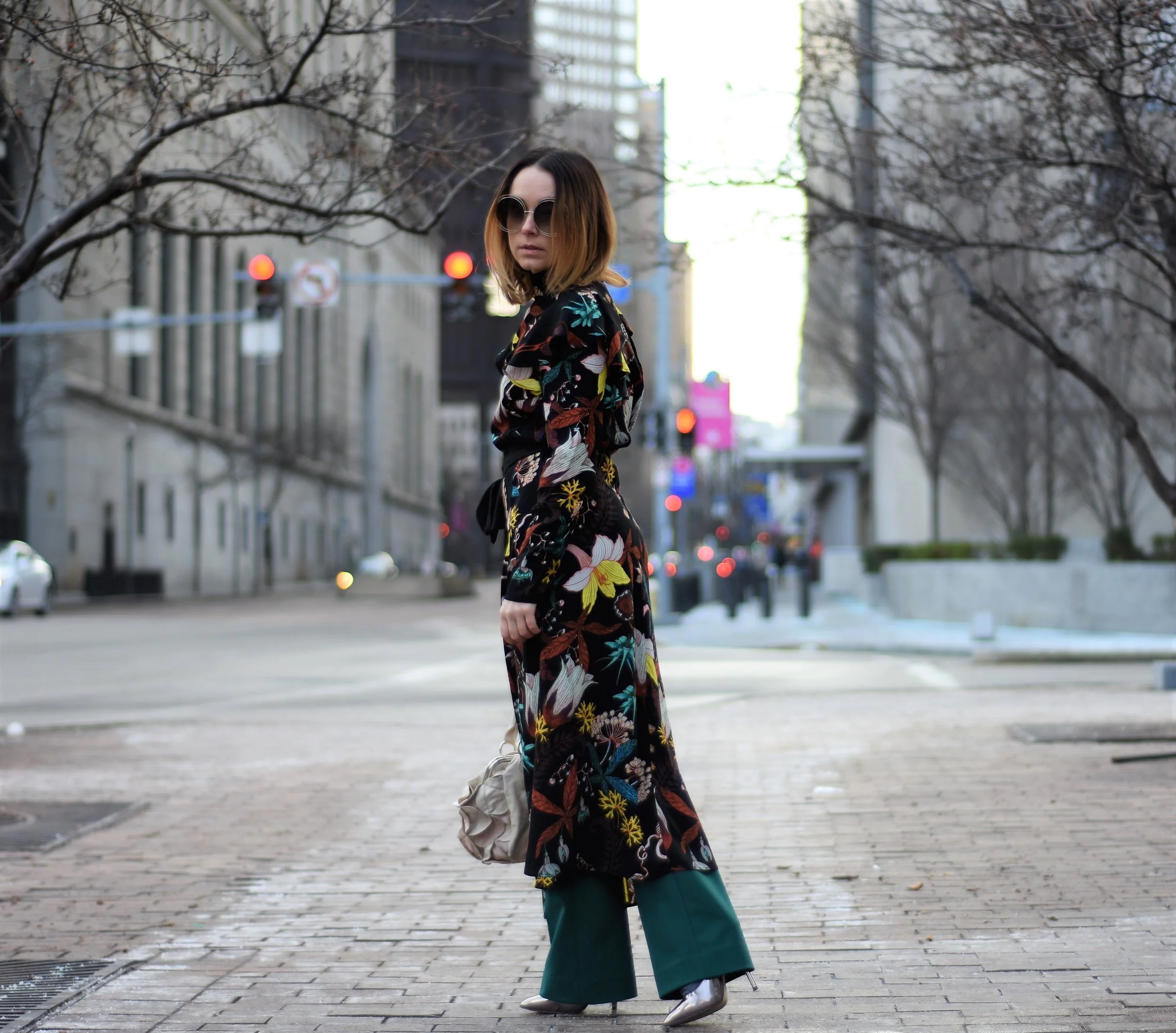 Layering your dress over a long pair of pants is also trending. We'll wait for Google to catch up. 😉 