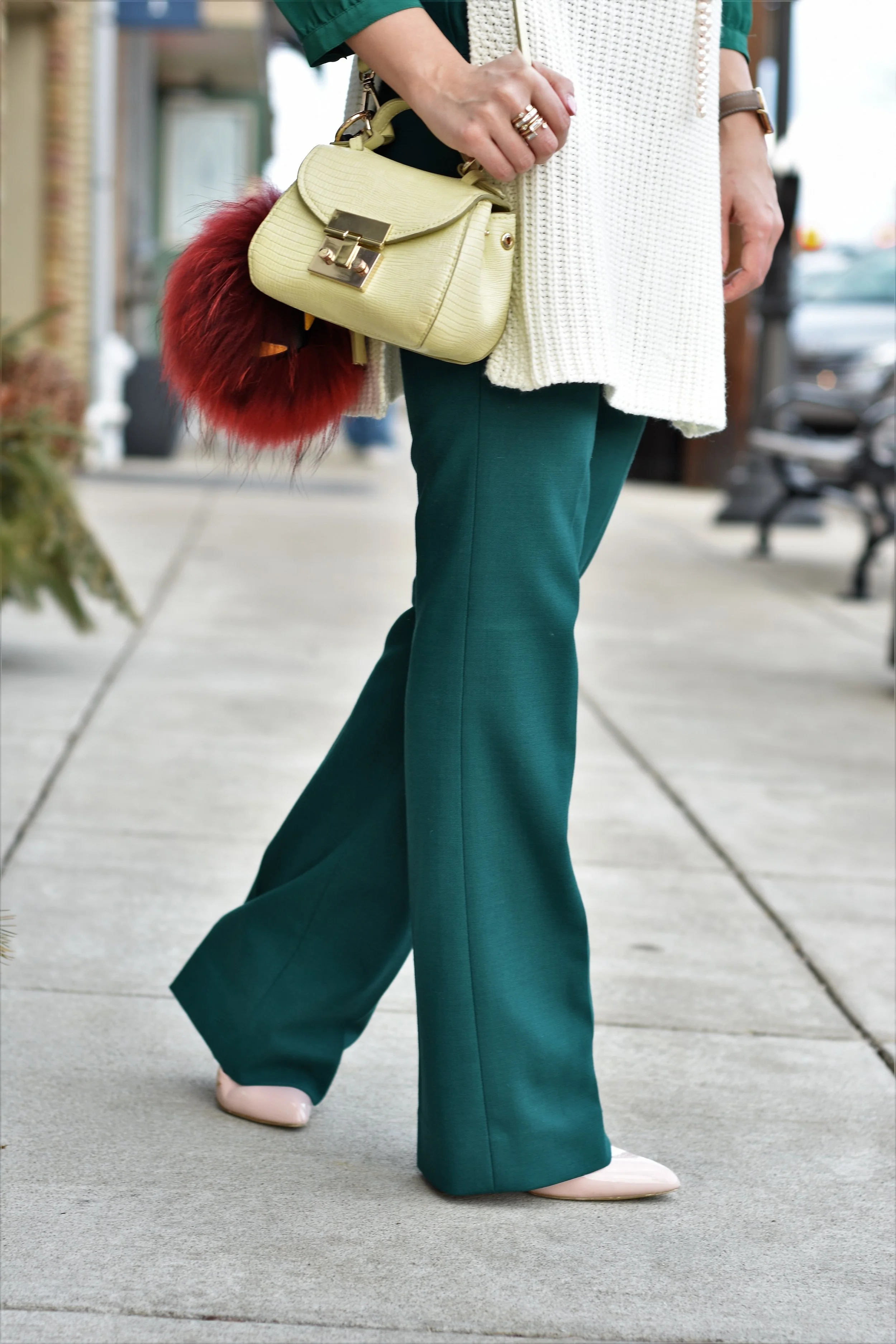 how to style green pants