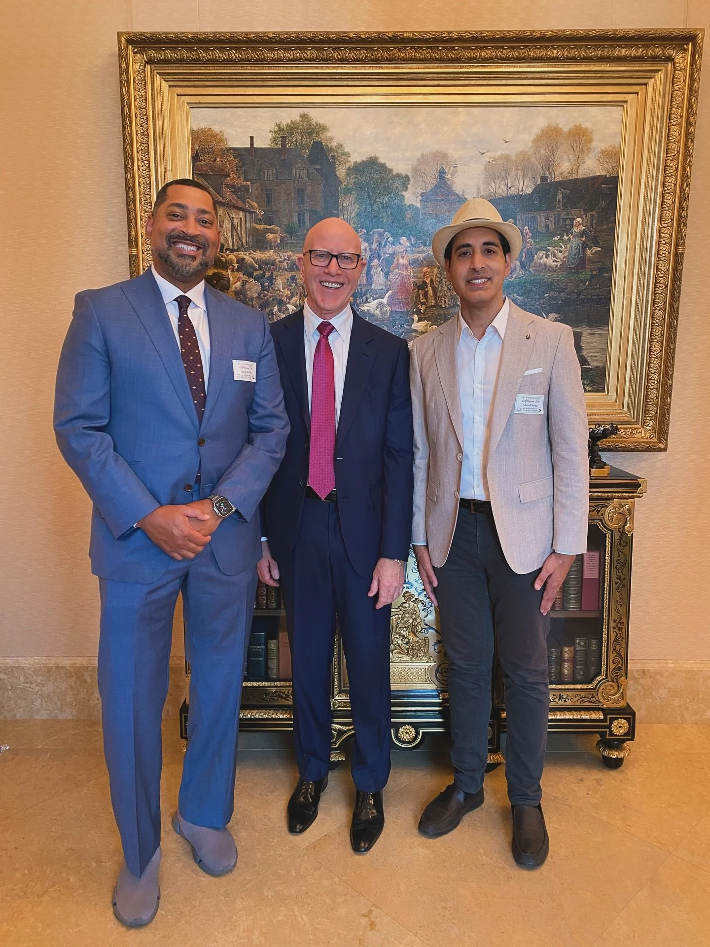 Thank you to George Gleason for graciously opening his home for our Hat &amp; Glove Society social event. 

Pictured L&rarr;R: Dr. Brian McGee, Medical Director of Digestive Care; George Gleason, CEO of Bank OZK; Ahmed Samad, CEO of Digestive Care.