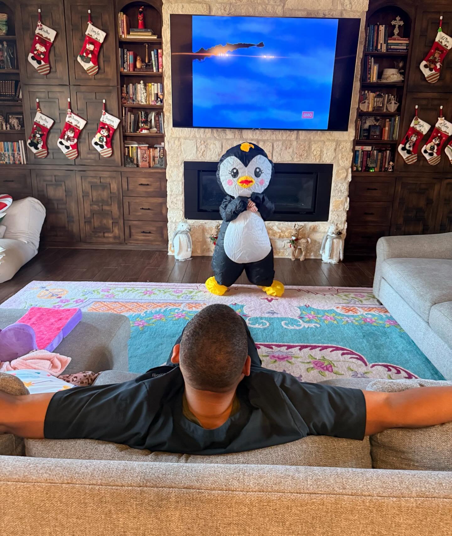 The best Christmas penguin 🐧 show ever!