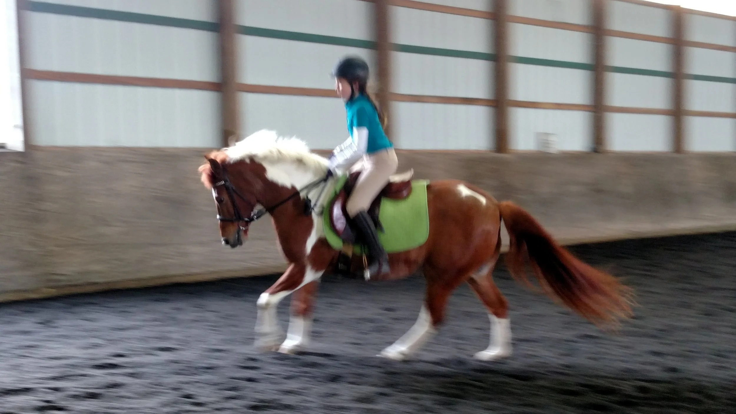 SaraKate worked very hard to get her middle to not be so wobbly, and did a great job!