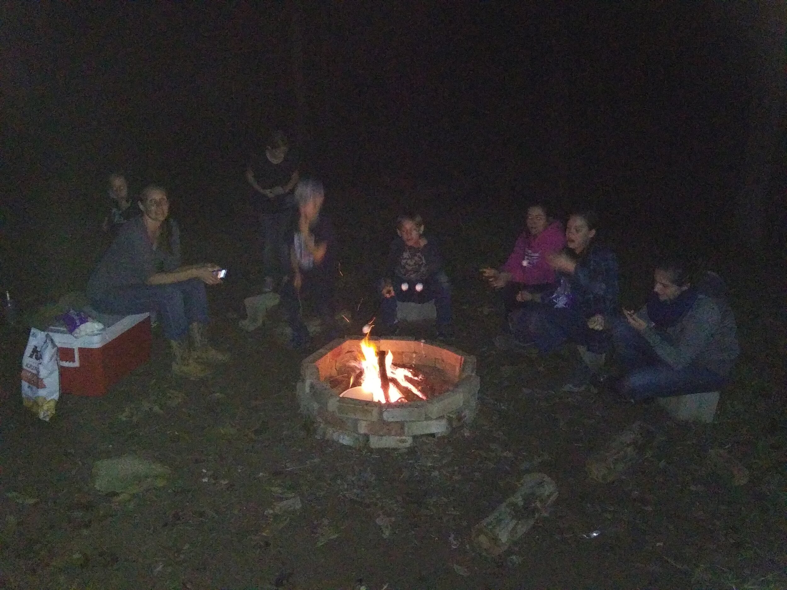  Campfire at the new farm. 