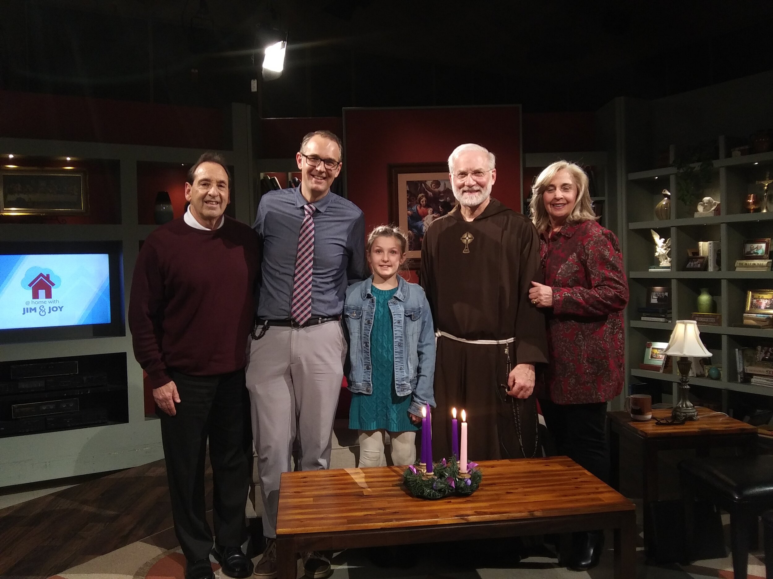  On set at EWTN in December. 