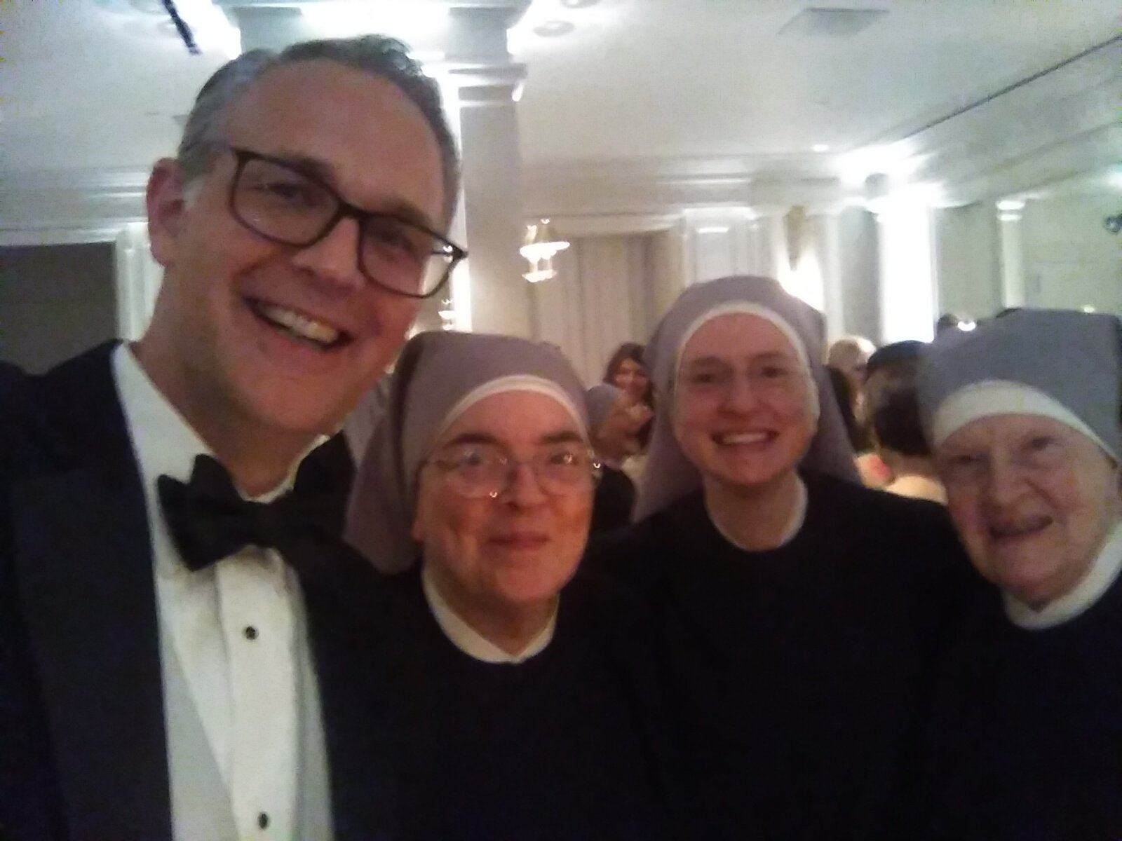 Dad in NYC with the Little Sisters of the Poor.