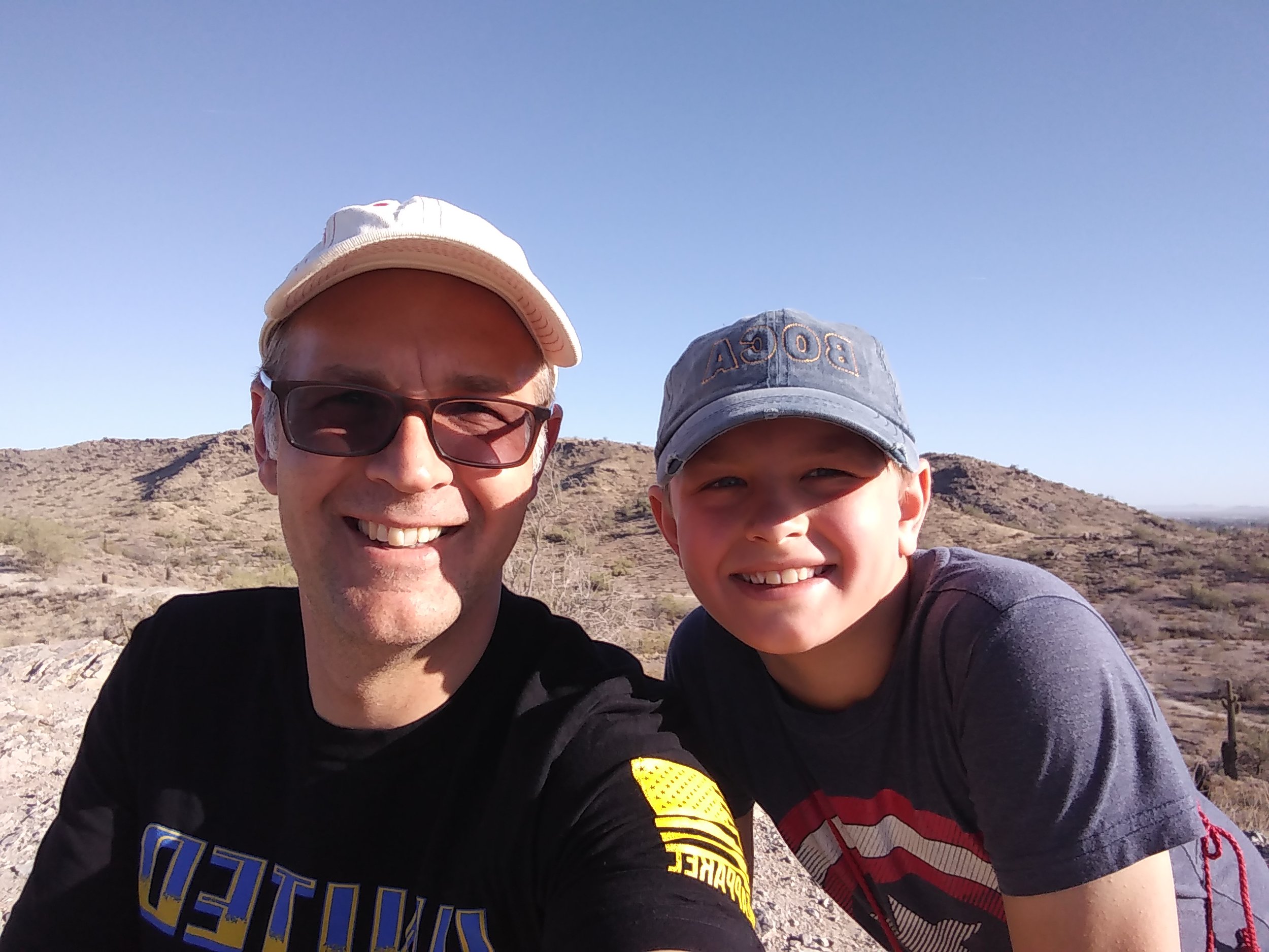 Jacob and Dad in Arizona