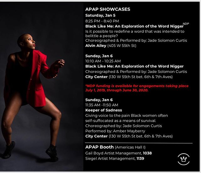 We are here at APAP @apap365 and look forward to seeing you! Thanks to the Solo Magic team for the undeniable support and continued encouragement🖤 #solomagic #getonpace #blackgirlmagic #melaninmagic #blacklikeme #ndproduction