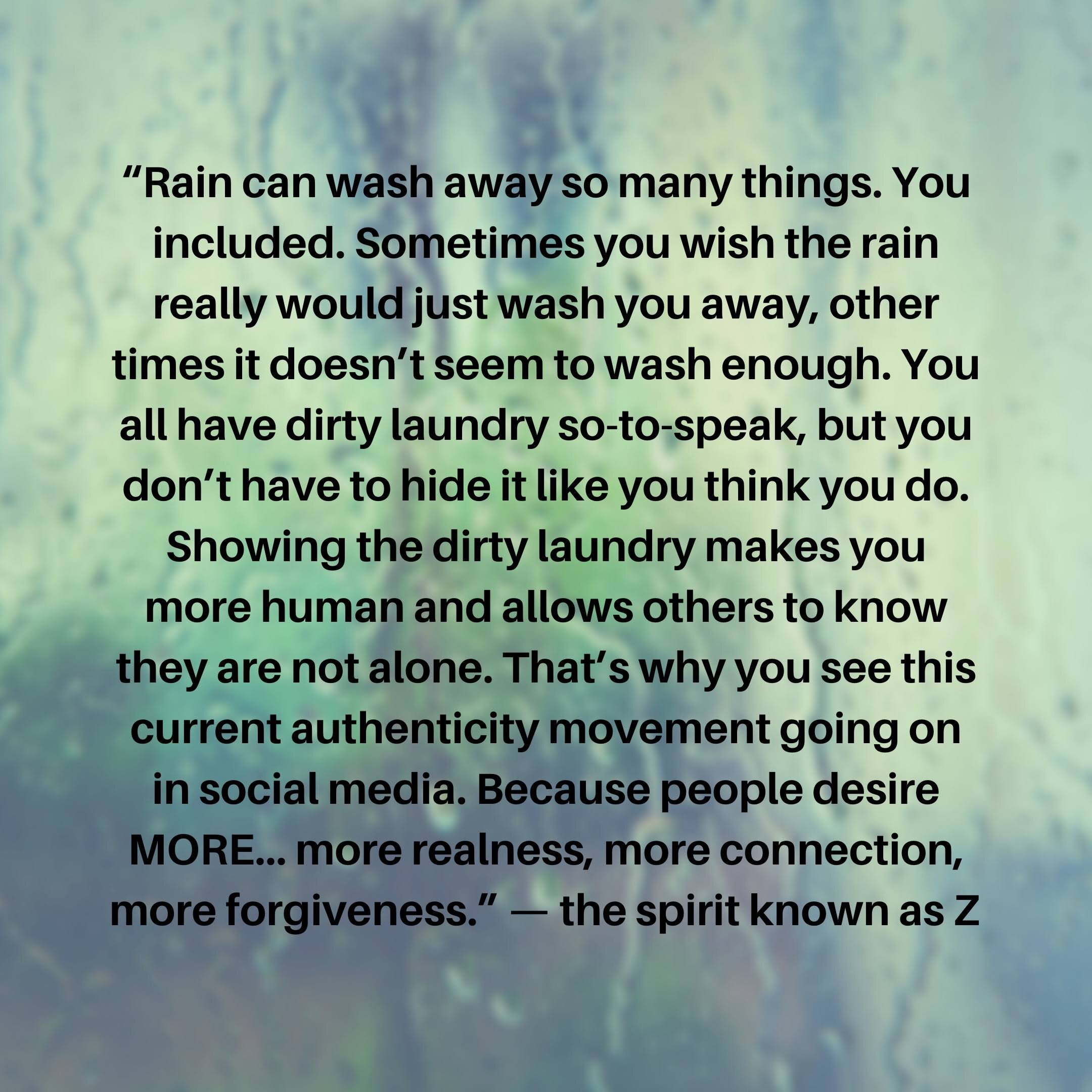 Rain Can Wash Away