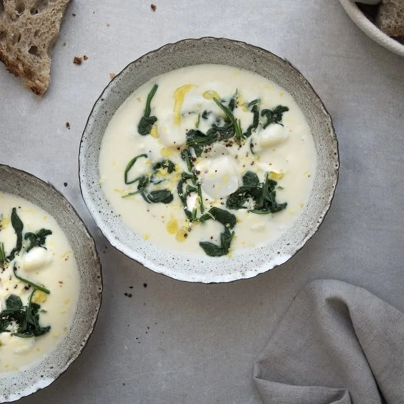 A hearty yet fresh tasting soup that is perfect for Spring days when there's still a nip in the air.
