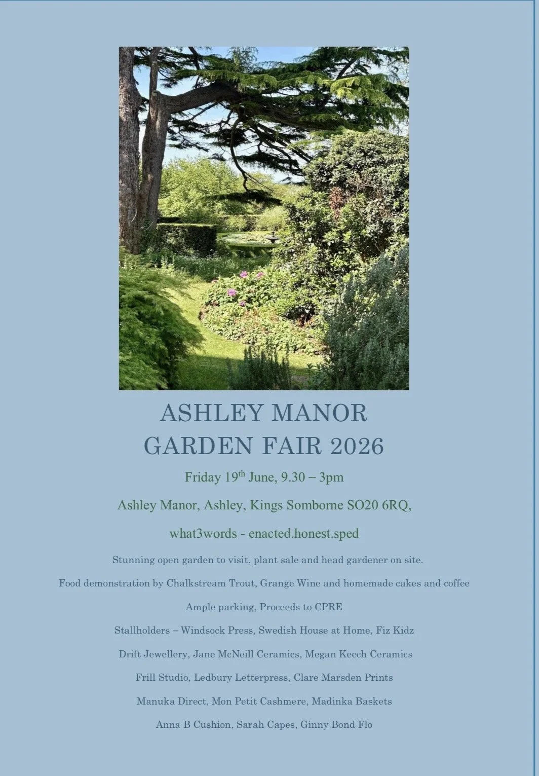 Ashley Manor Garden Fair