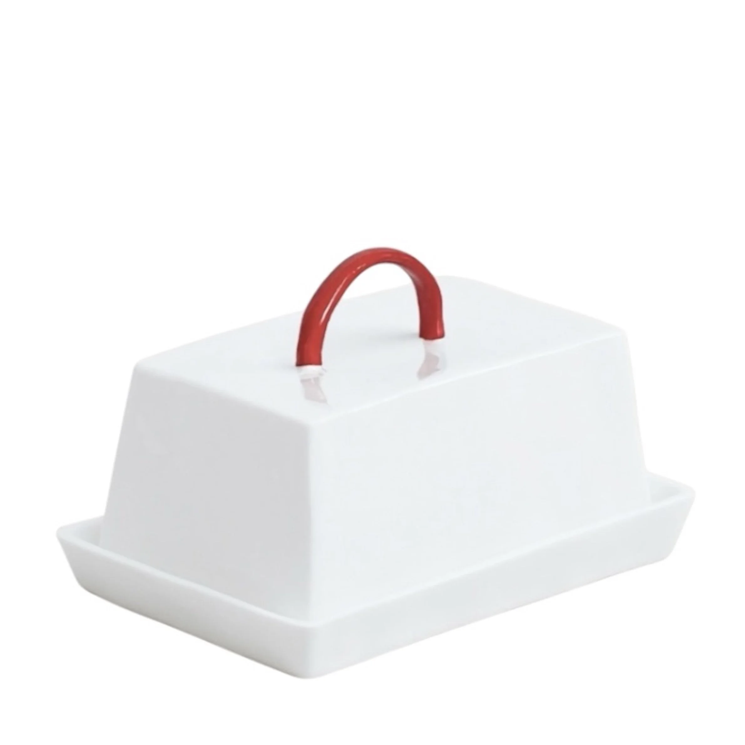 Feldspar Studio Bone China Butter Dish Geranium