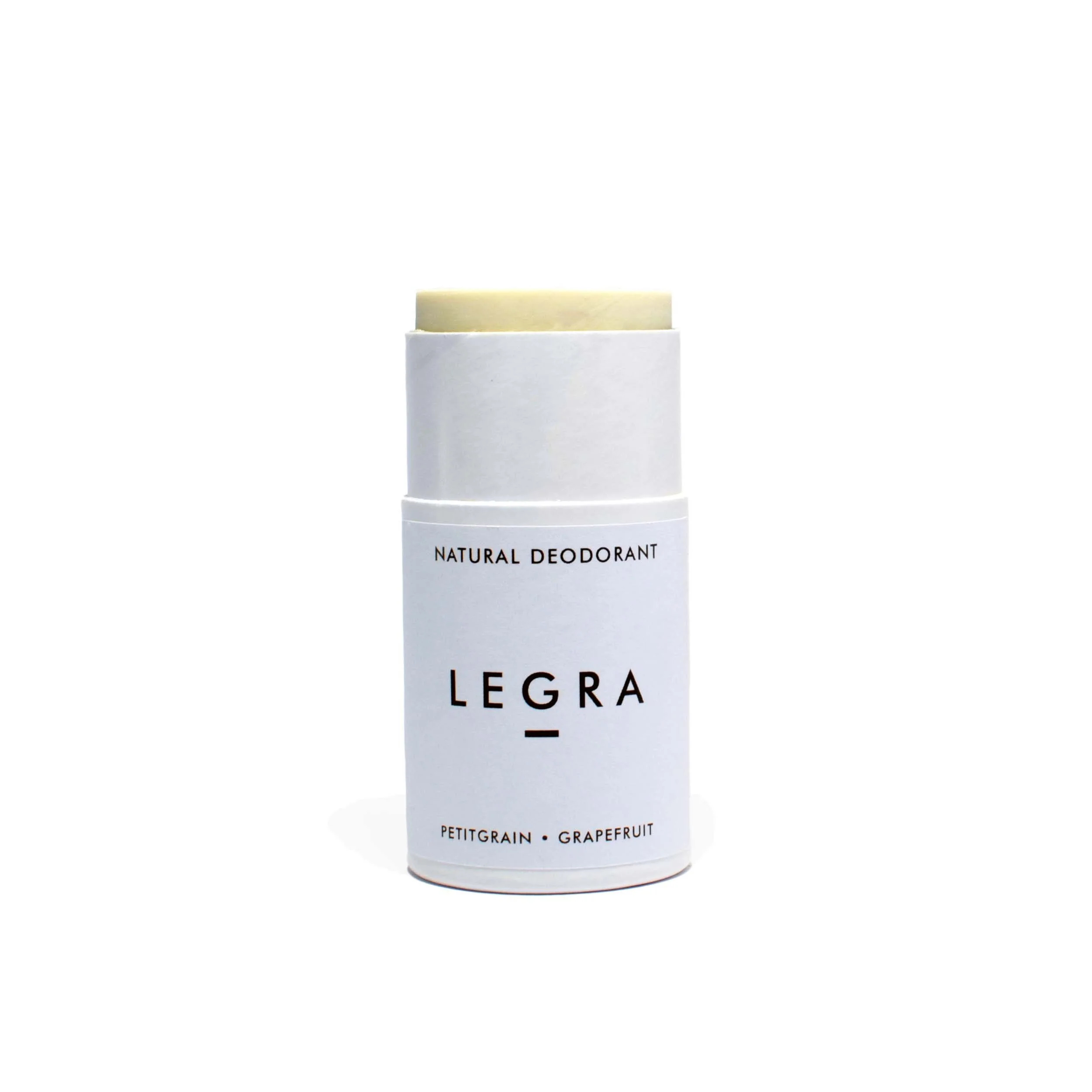 LEGRA Natural Deodorant Stick with Petitgrain, Grapefruit & Pine
