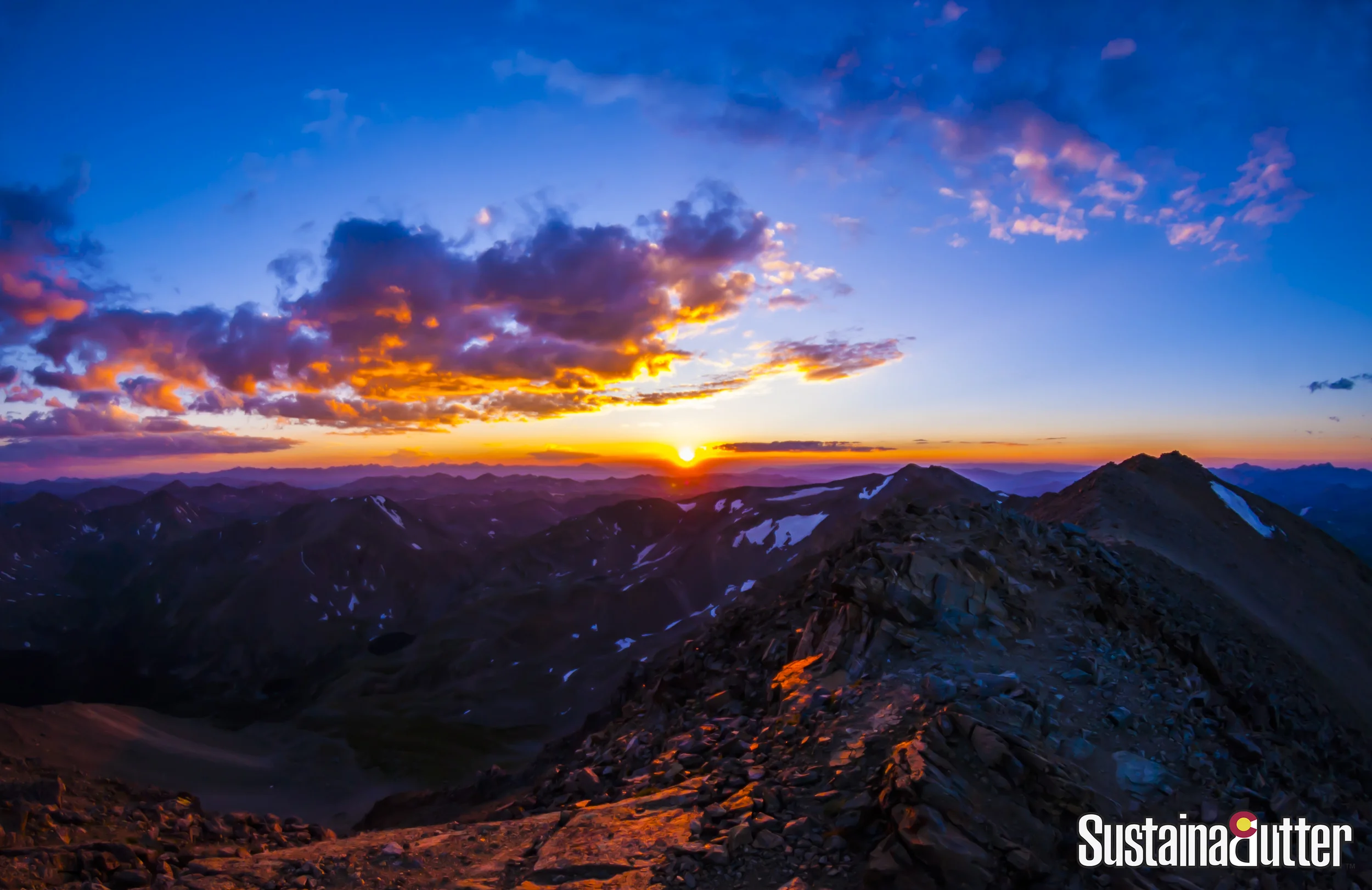 Mt. Massive Summit Sunset