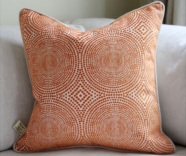 Cushion designed by author Nathalie Marsan