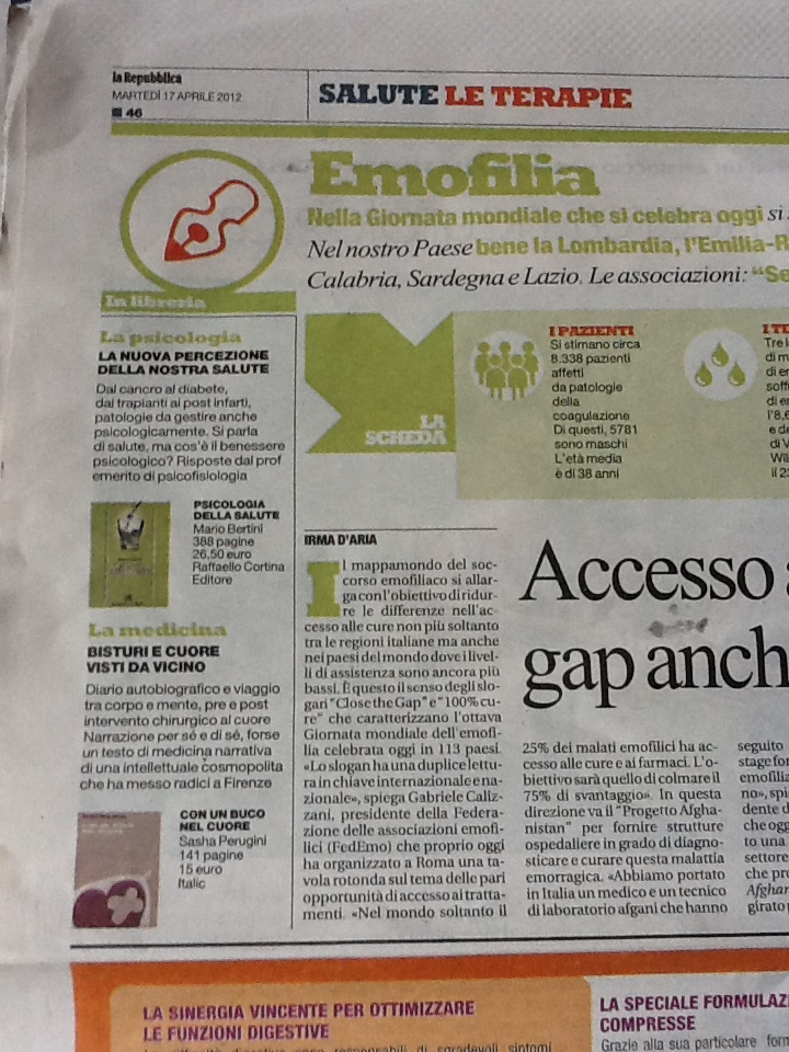 Da "Repubblica salute", 17 aprile 2012