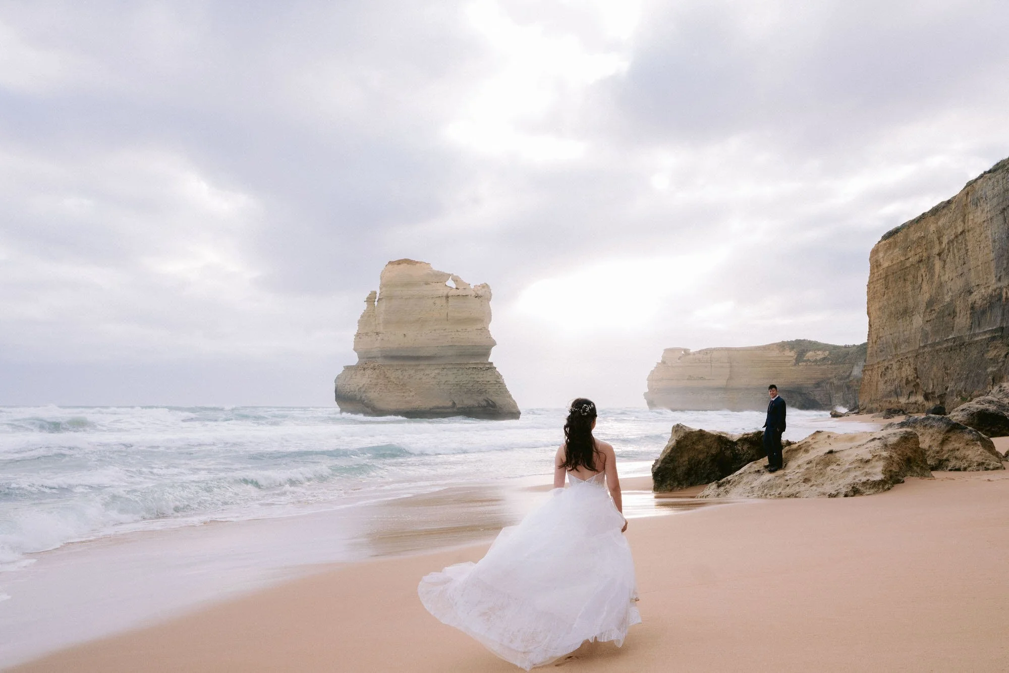 twelve apostles bride prewedding shoot