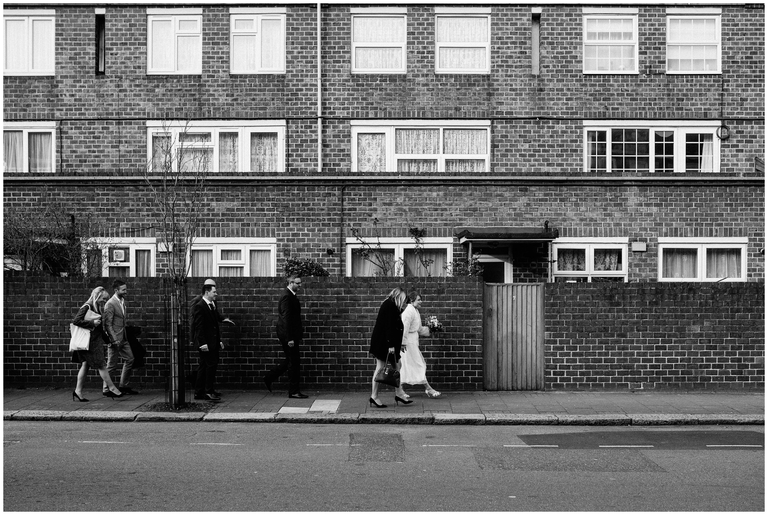 Alternative London wedding photographer urban black and white photography 