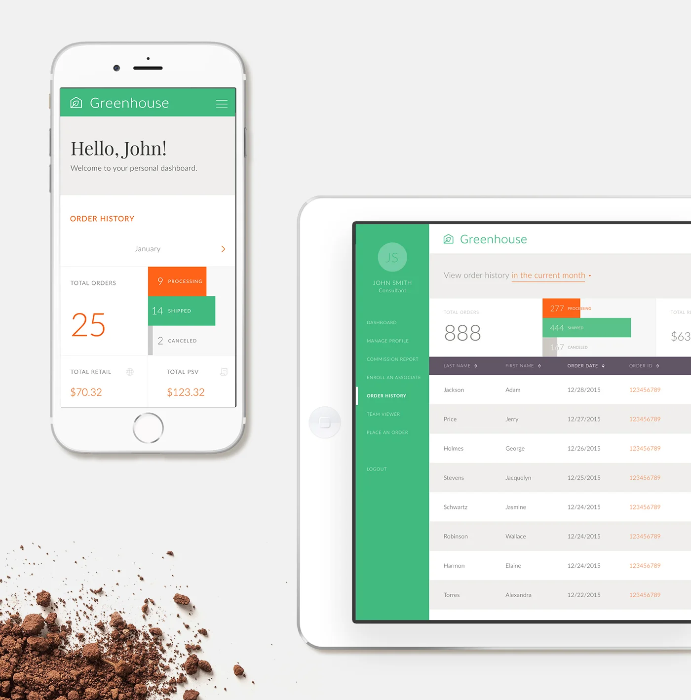 Greenhouse dashboard by Gen Design Studio