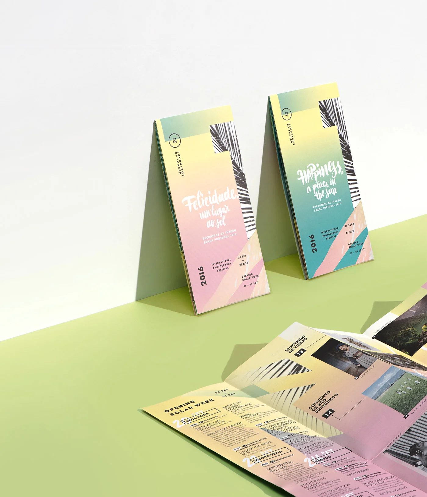 Encontros da Imagem 2016 — fold out with event timetable and map — event identity by Gen Design Studio