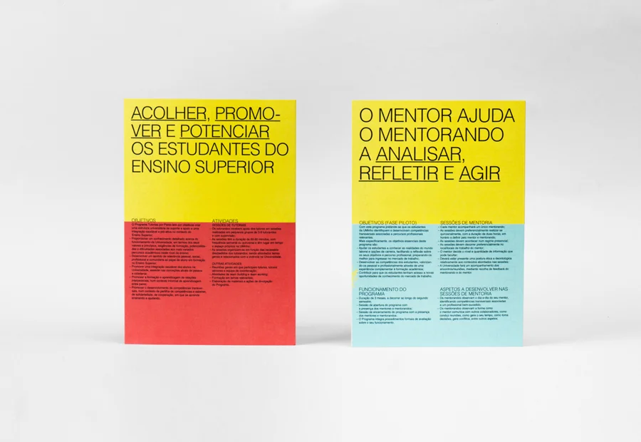 Mentorias UMinho brochure by Gen Design Studio