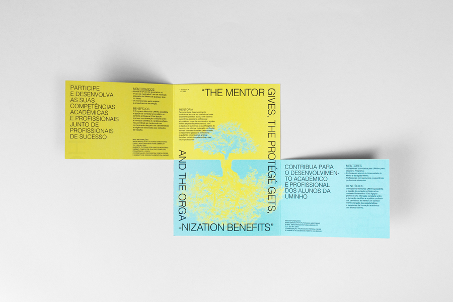 Mentorias UMinho brochure by Gen Design Studio