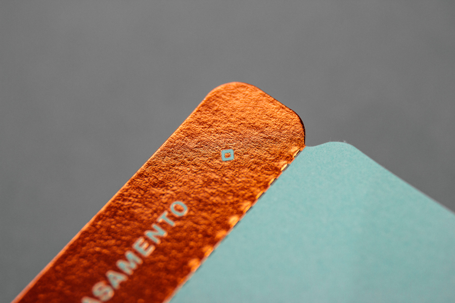 Travel ticket-like wedding invitation by Gen Design Studio