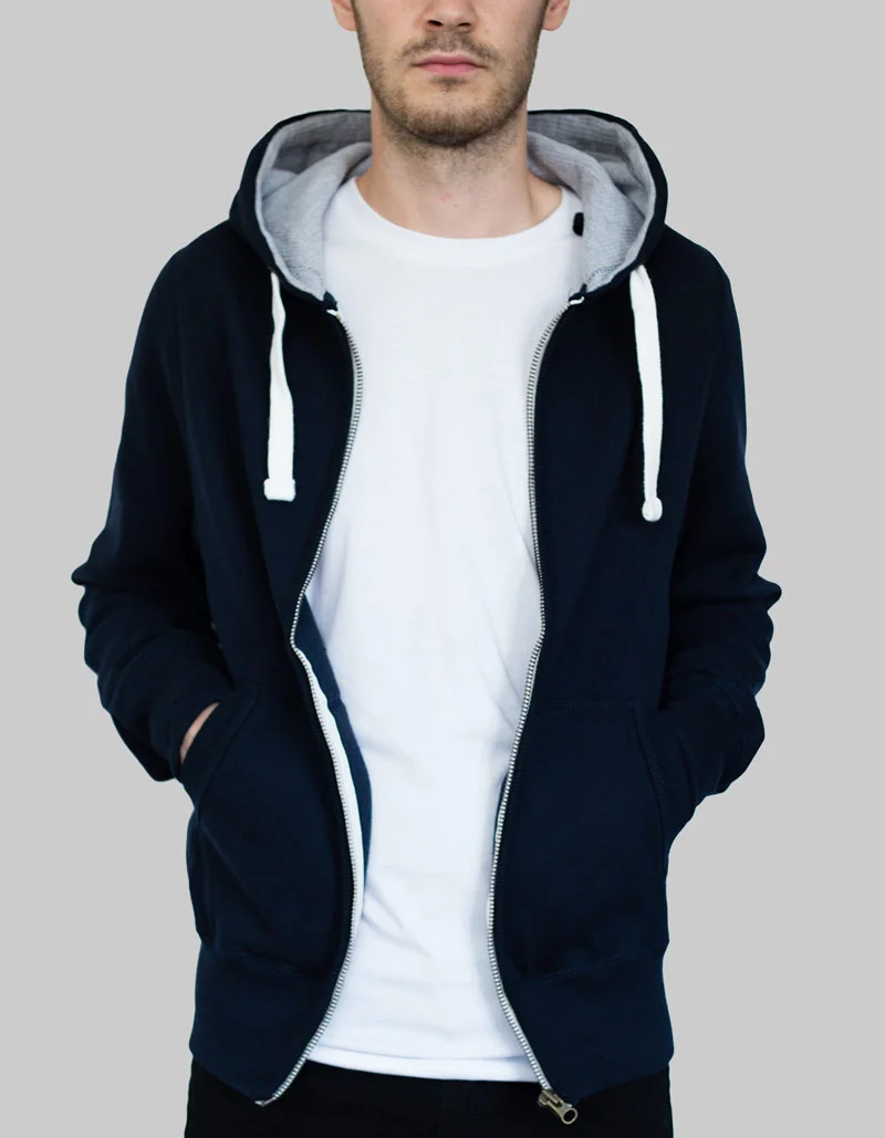 Premium Zip Hoodie Unisex / 400gsm / 6 Colours