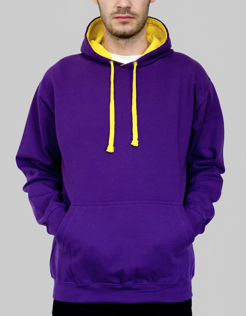Contrast Hoodie Unisex / 280gsm / 28 Colours