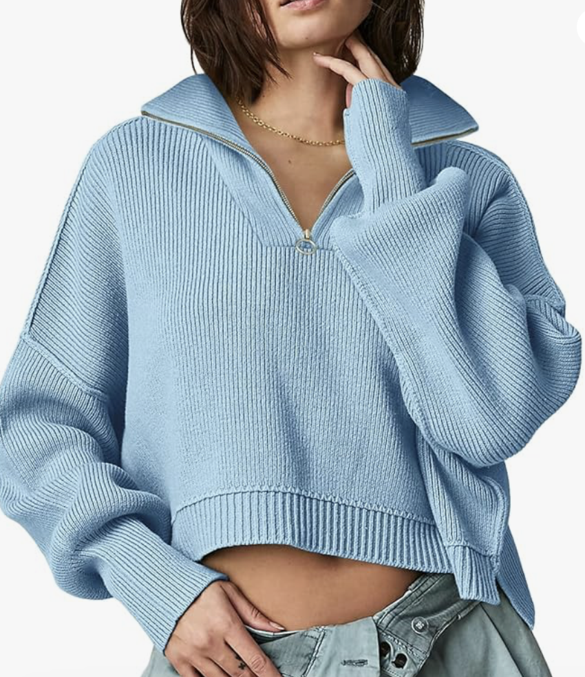 Powered Blue Spring Sweater 