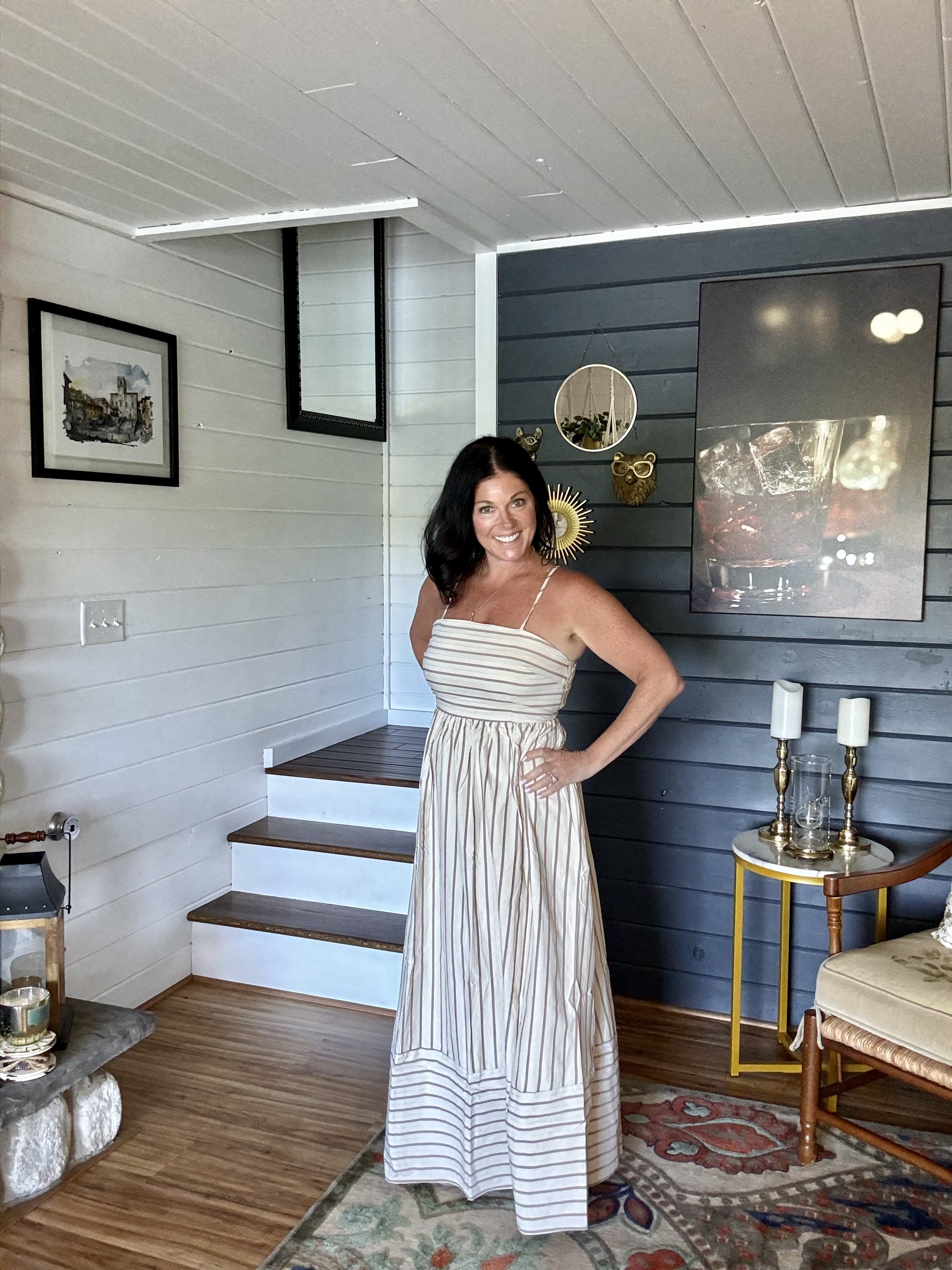 Striped Maxi