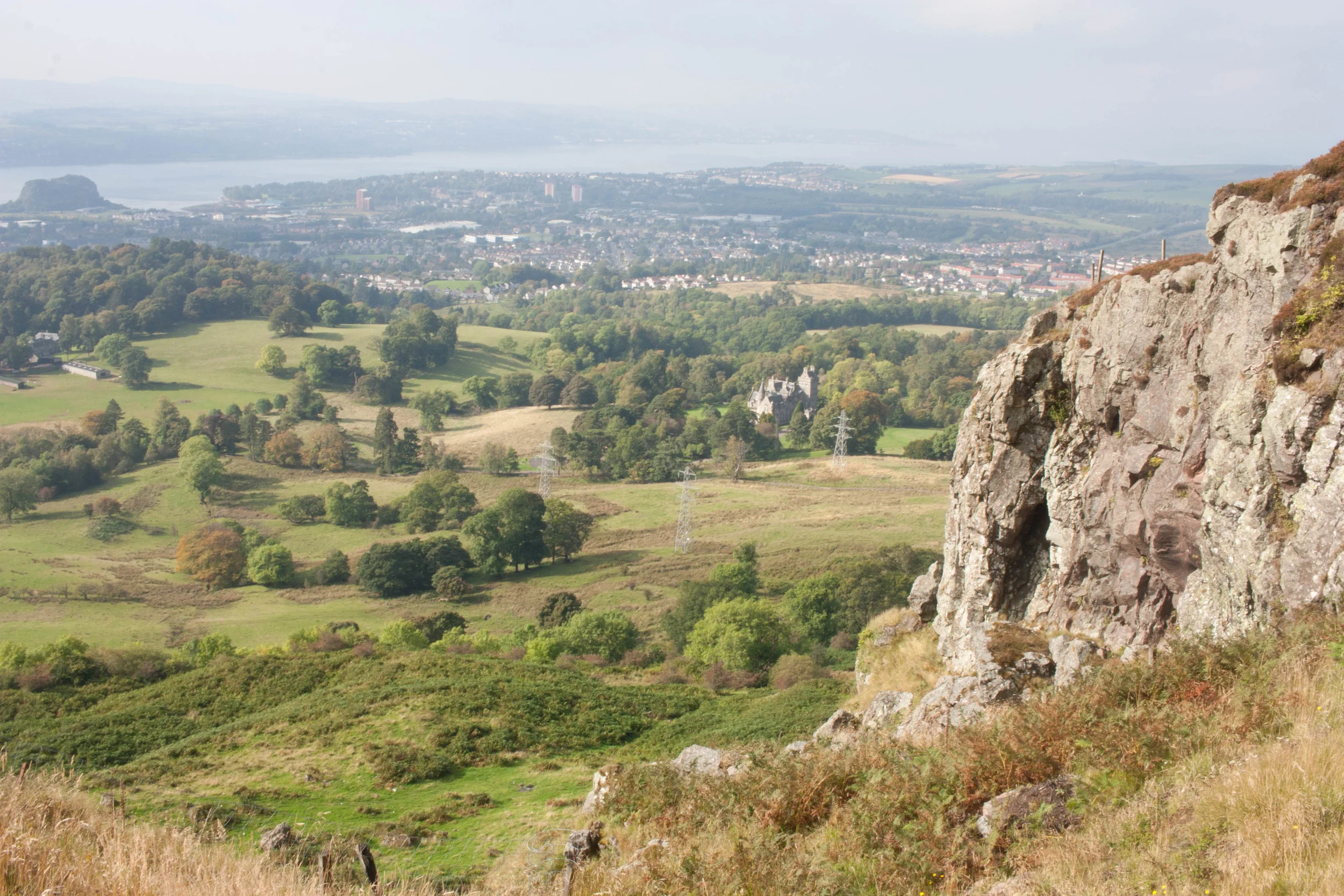 Looking towards the Overtoun House. 
