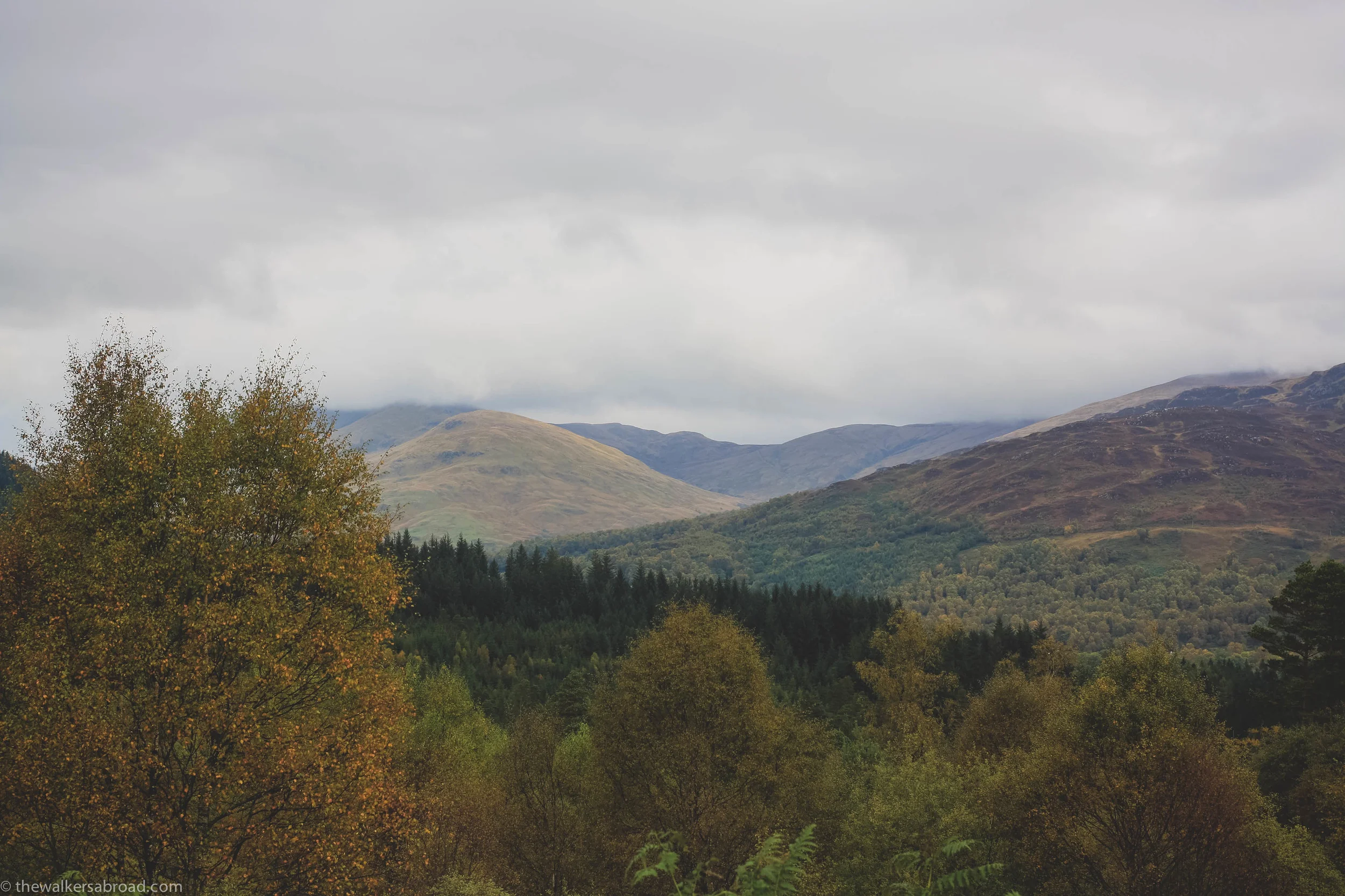 Views from a lookout in the Trossachs. (Possibly on the Duke's Pass again?) 