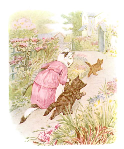 Hill Top in the background of a Tale of Tom Kitten. 