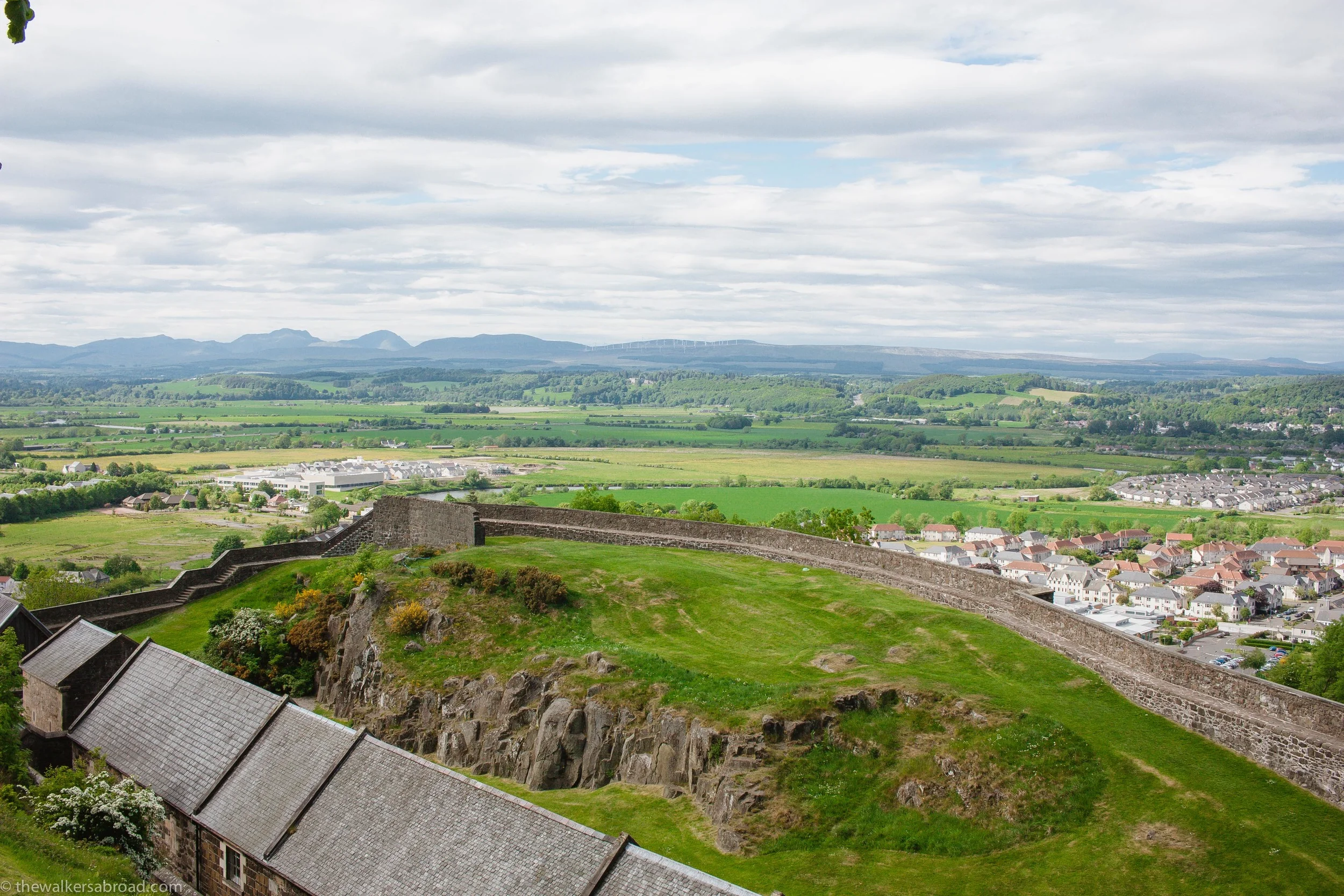 Looking over Stirling and surrounding areas. 