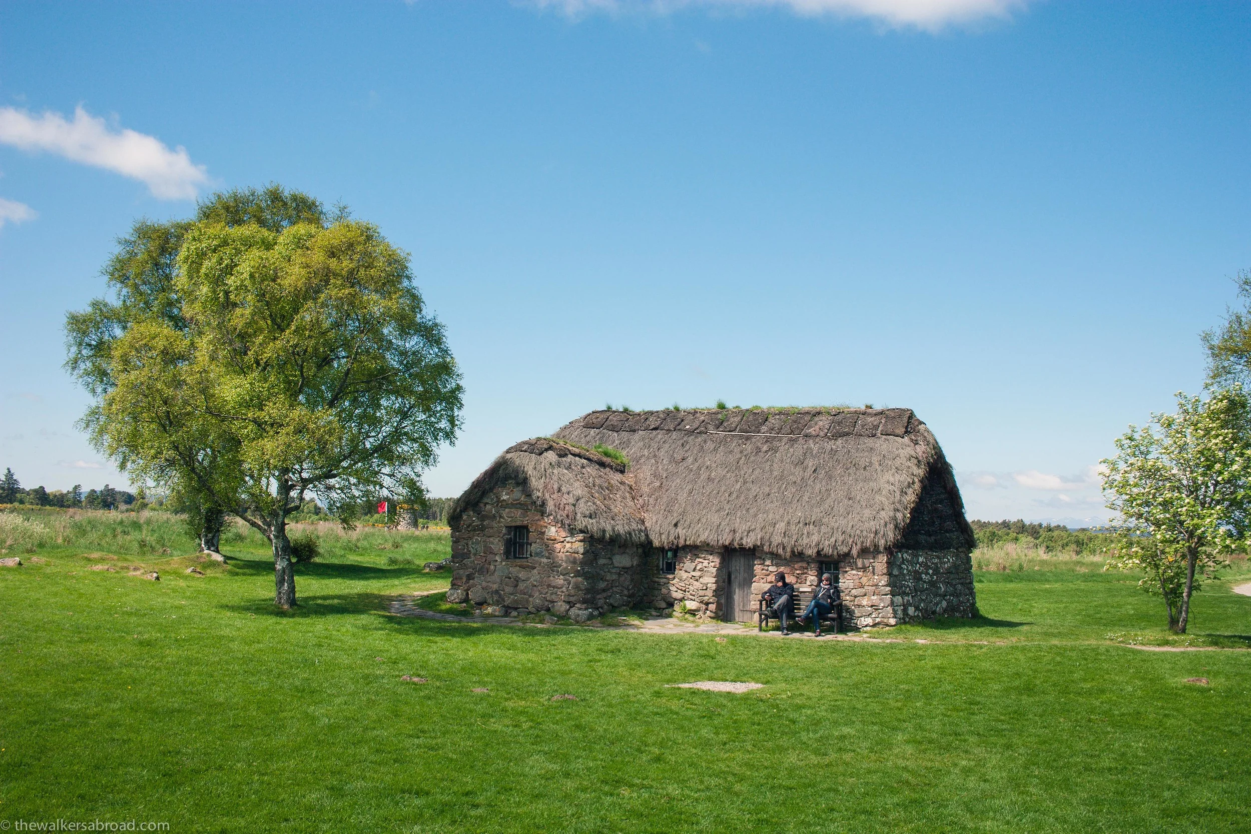 Old Leanach Cottage which survived the battle. 