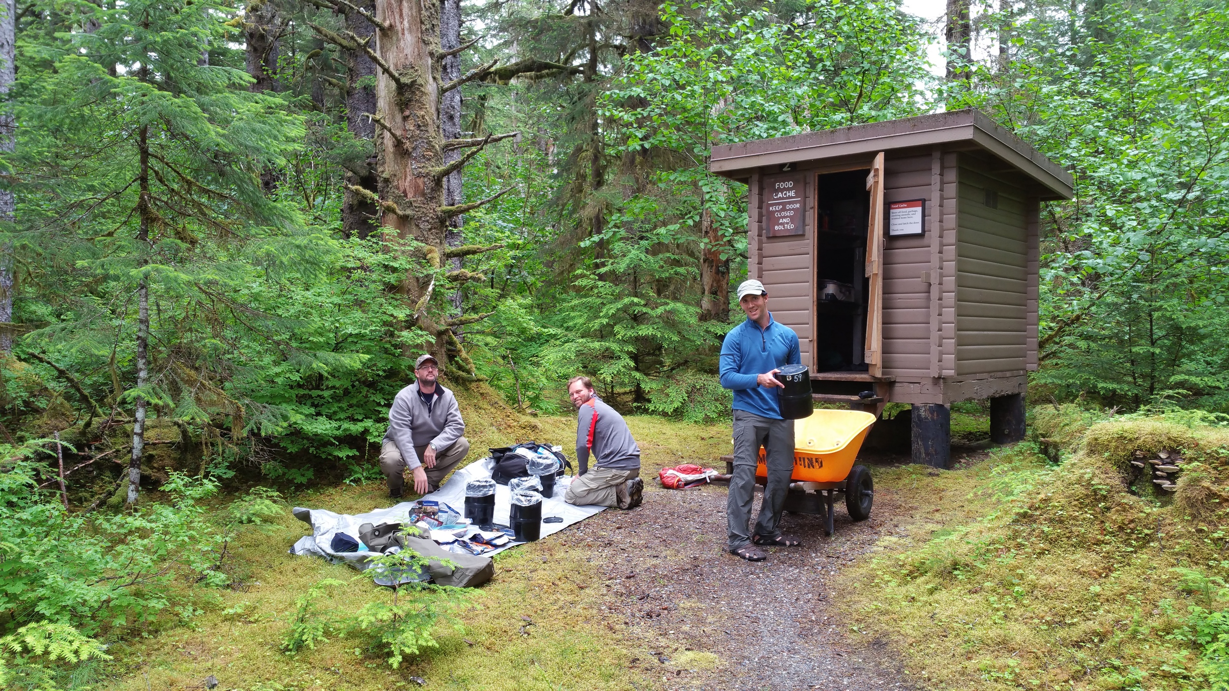 Bartlett Cove Campground food cache. 