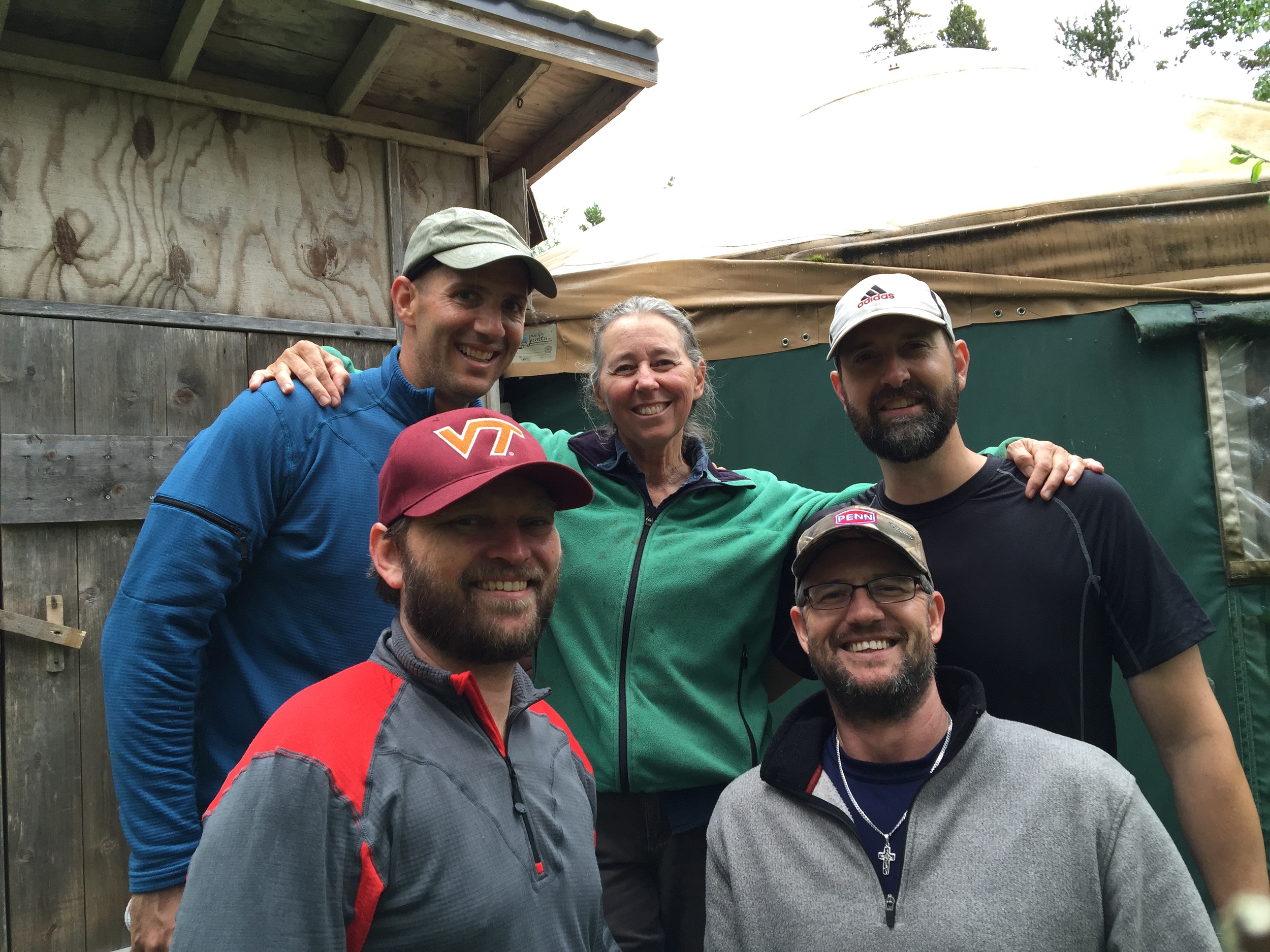Grabbing a quick portrait during our tour of Mary Lou's yurt and new cabin. 