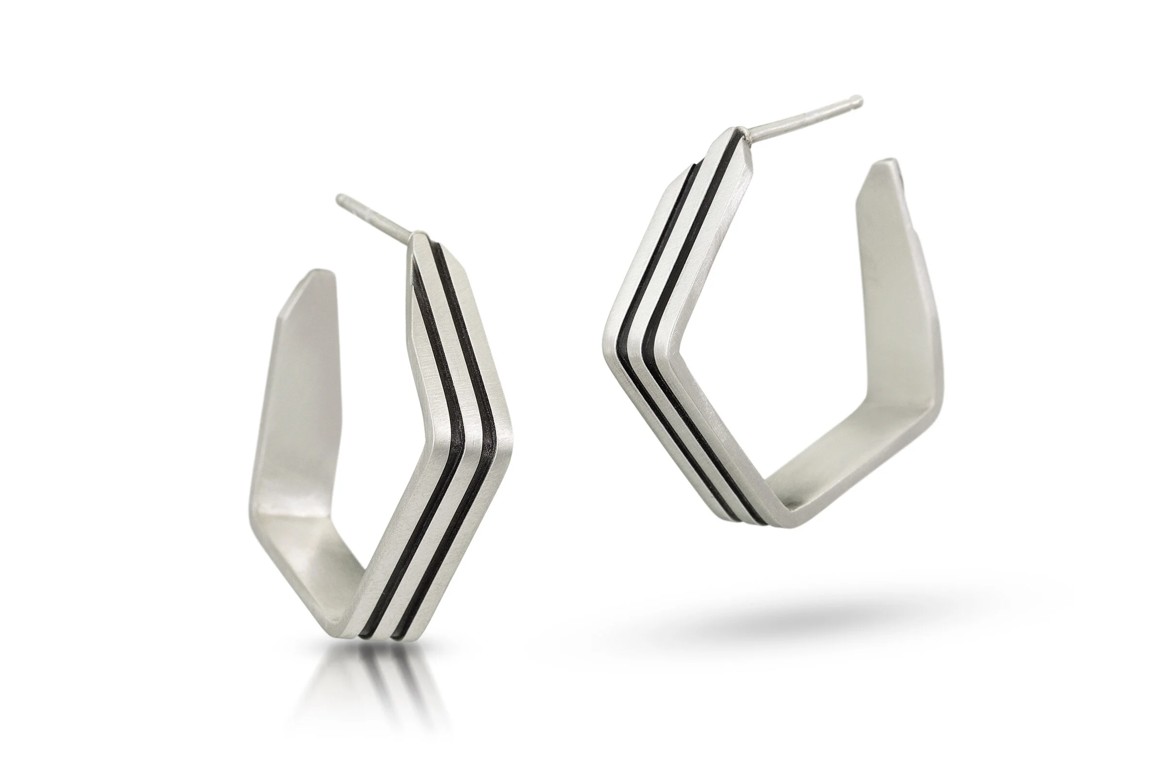 SR6 Striped Angle Hoops