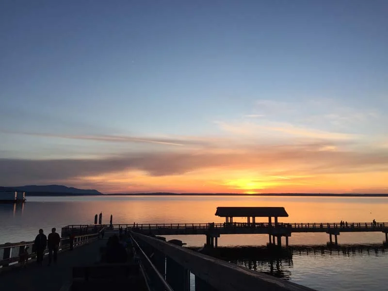 Sunset at Taylor Dock, just steps away from the Inn.