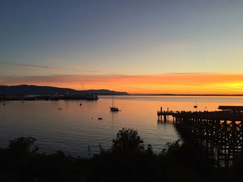 You can enjoy some truly spectacular sunsets right here in Fairhaven.